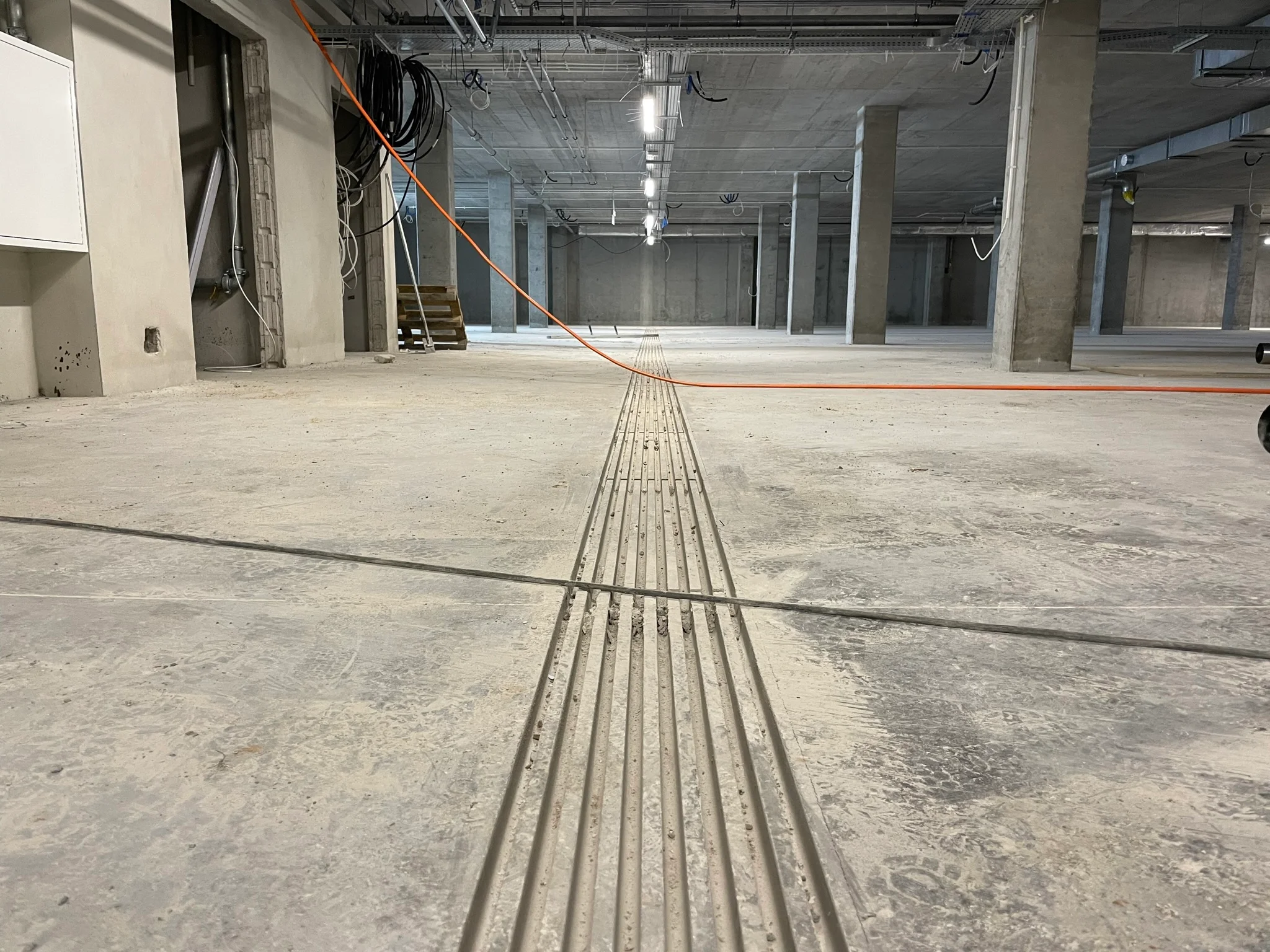 Industrial concrete floor