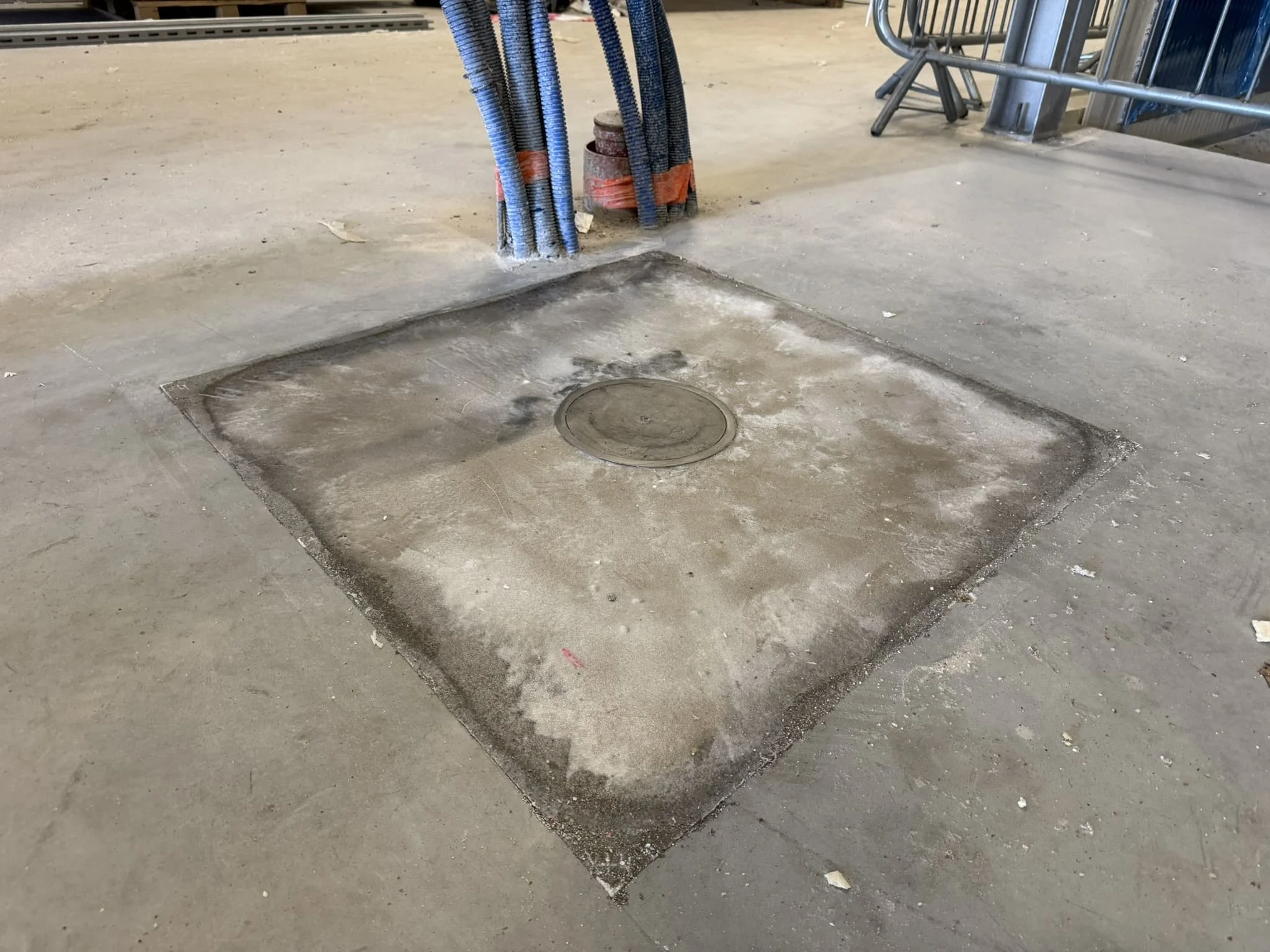 Floor repair - profiling new drains