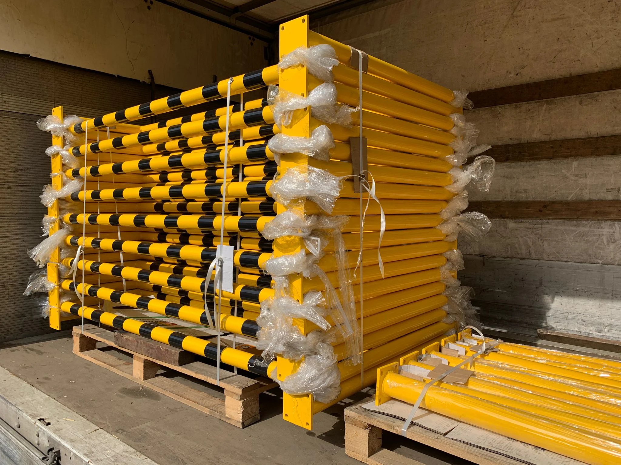 Industrial safety barriers for warehouse and garage