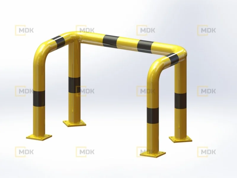 Arched three-sided barrier OPC04
