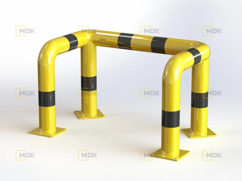 Arched three-sided barrier OPC05